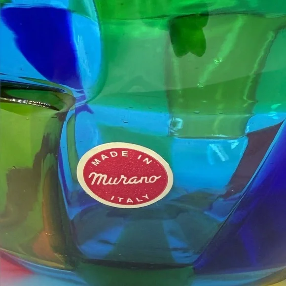 Mid-Century, Signed, Pezzato Murano Glass Bowl - Picture 4 of 11